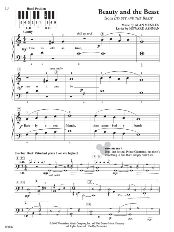 Faber PlayTime Piano: Disney - Level 1